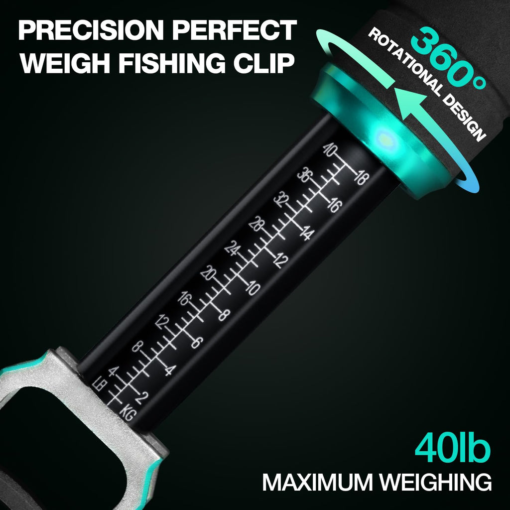Ghosthorn Fish Lip Gripper with Scale 40lb Aluminum Alloy Fishing Grabber