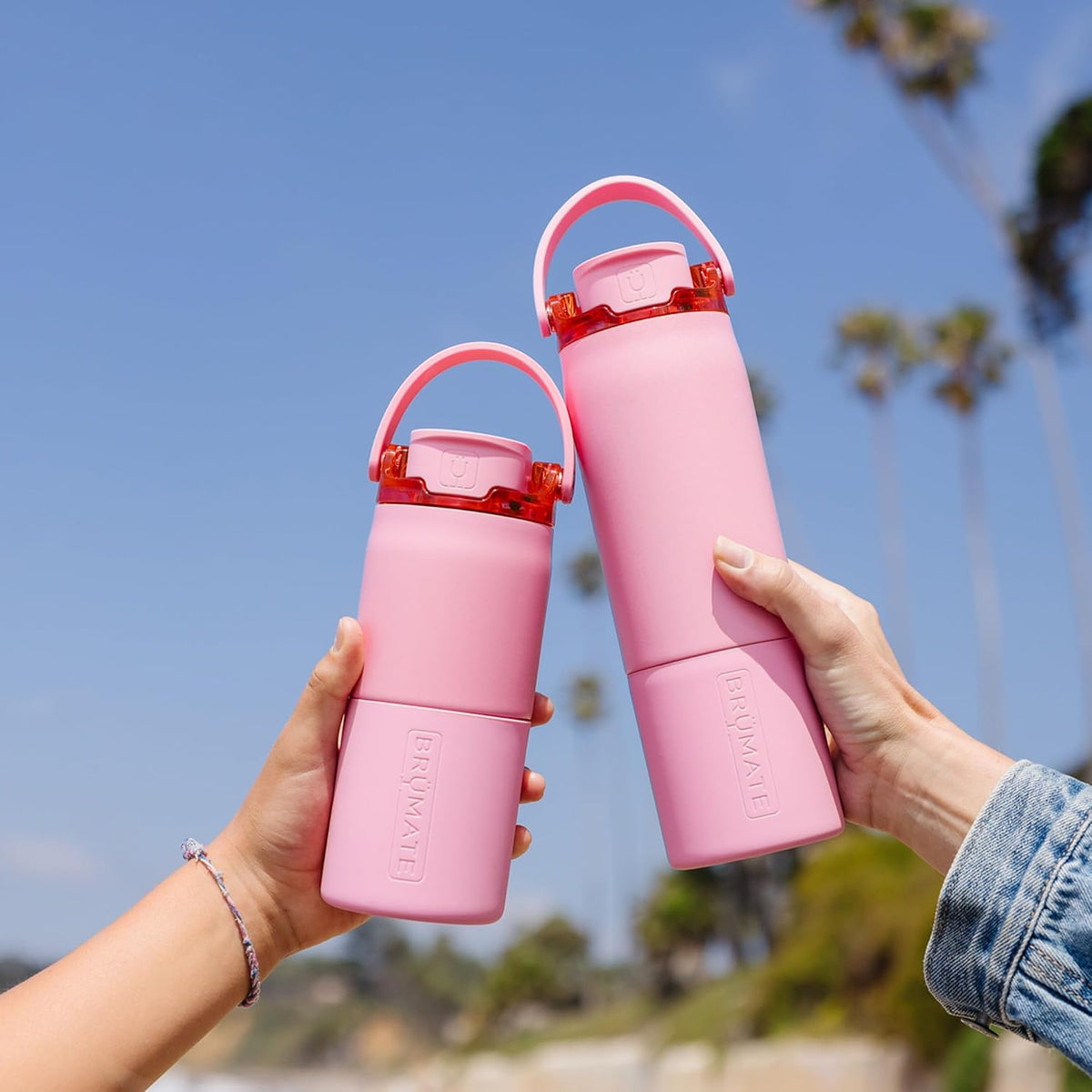 BrüMate Rise 18oz Water Bottle with Covered Silicone Straw | 100% Leakproof Insulated Kids Water Bottle | Cup Holder Friendly Base | 18oz (Lilac Dusk)