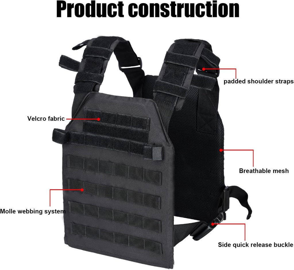 Tactical Weighted Vest, Strength Training Weight Vests for Workouts