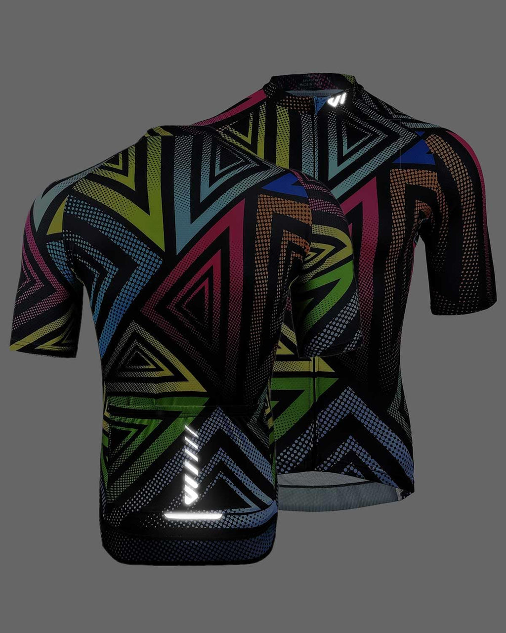 Wulibike Men's Cycling Jerseys Short Sleeve Bike Biking Shirts Full Zip with Pockets Road Bicycle Clothing