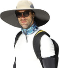 Leotruny Men Wide Brim Sun Hats UPF50+ Waterproof Breathable Bucket Hat