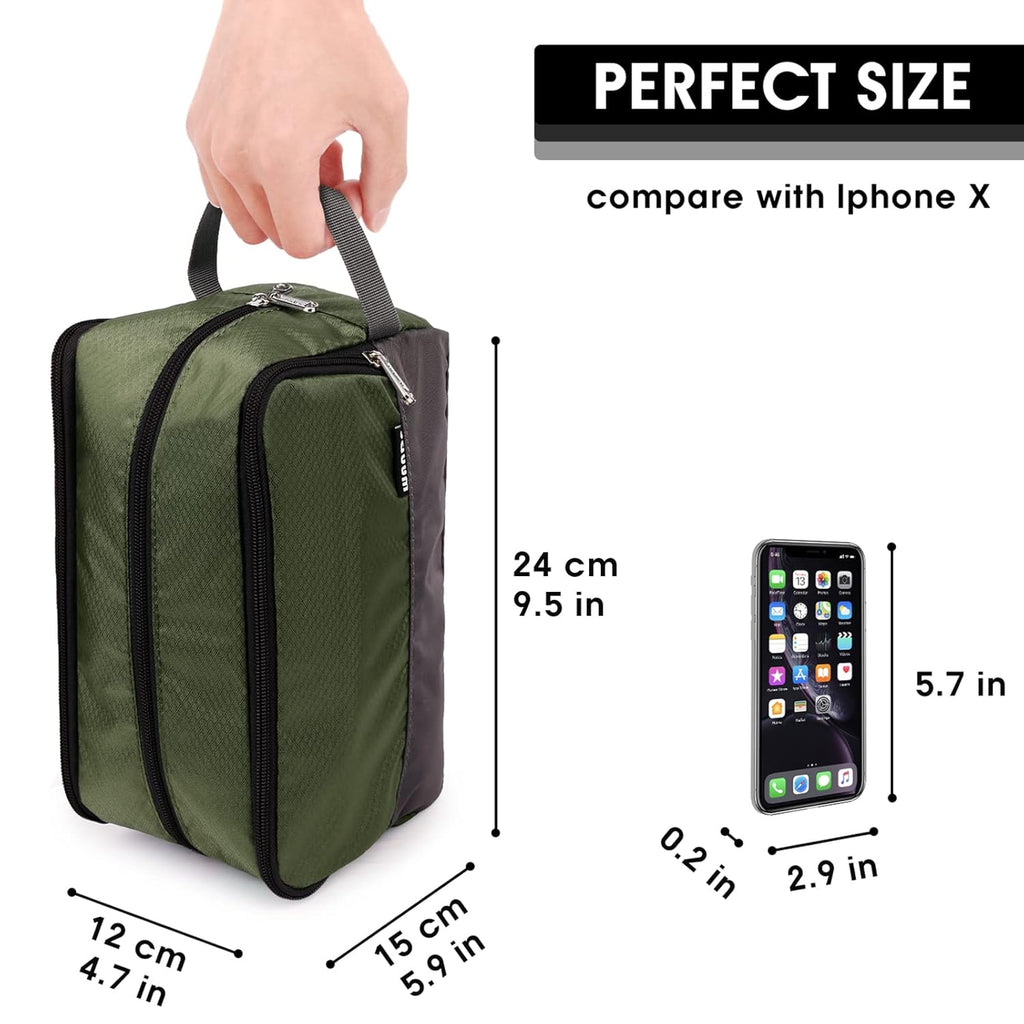 WANDF Travel Toiletry Bag for Men, Small Dopp Kit for Toiletries