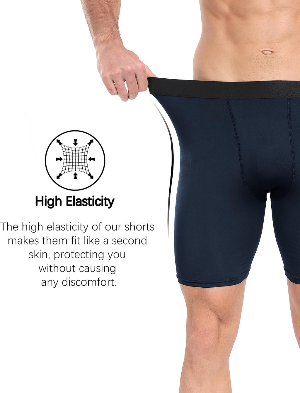 HovSiyla Compression Shorts Men Performance Sports Workout Athletic Running Underwear Shorts Spandex