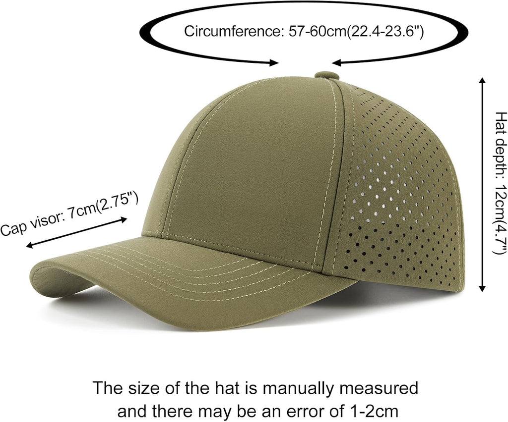 VOBOOM Men Laser Mesh Ball Cap Snapback Baseball Cap
