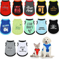 Bbto 12 Pcs Dog Shirts, Summer Printed Puppy Clothes,Medium