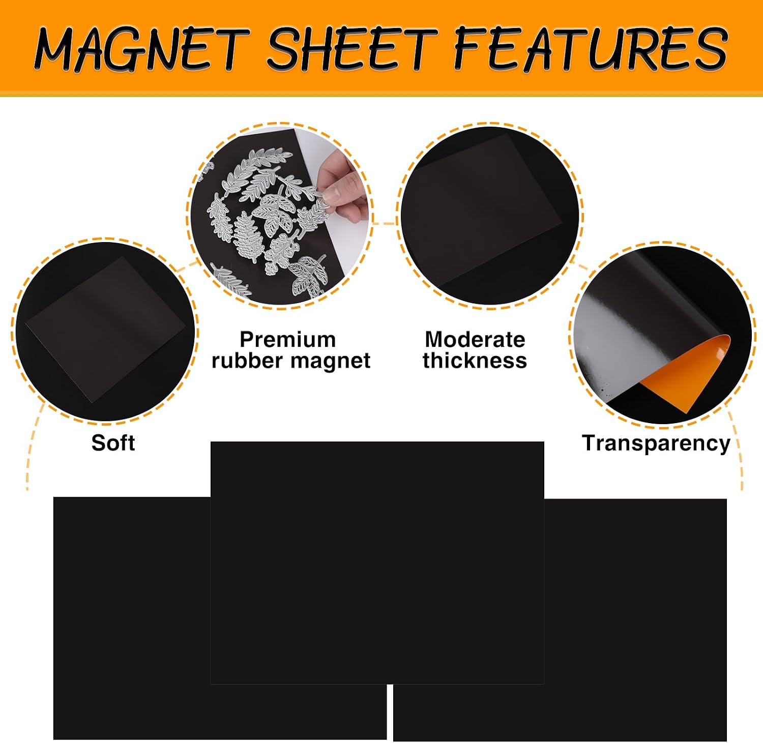 YixangDD 160 Pack Stamp and Die Storage Bag with Magnetic Sheets