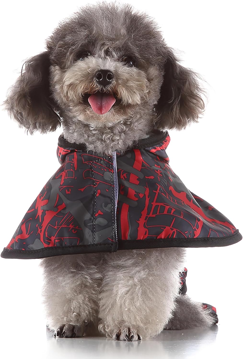 Dog Raincoat Hooded Reflective Waterproof Slicker Poncho