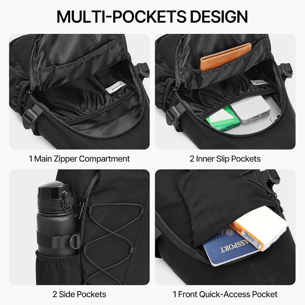 G4Free RFID Blocking Sling Bag for Men Women, Crossbody Bags Hiking Travel