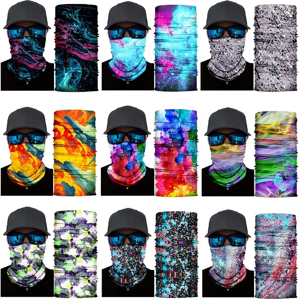 Neck Gaiter Mask,UV Protection Bandana Gator Face Cover Covering Mask,Tube Scarf,Neck Warmer Balaclava,Headband