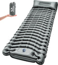 Ultralight Camping Sleeping Pad with Pillow & Built-in Foot Pump