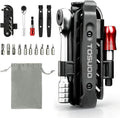 14-in-1 Bike Repair Kit, Foldable Multitool with Ratchet Wrench & Bag