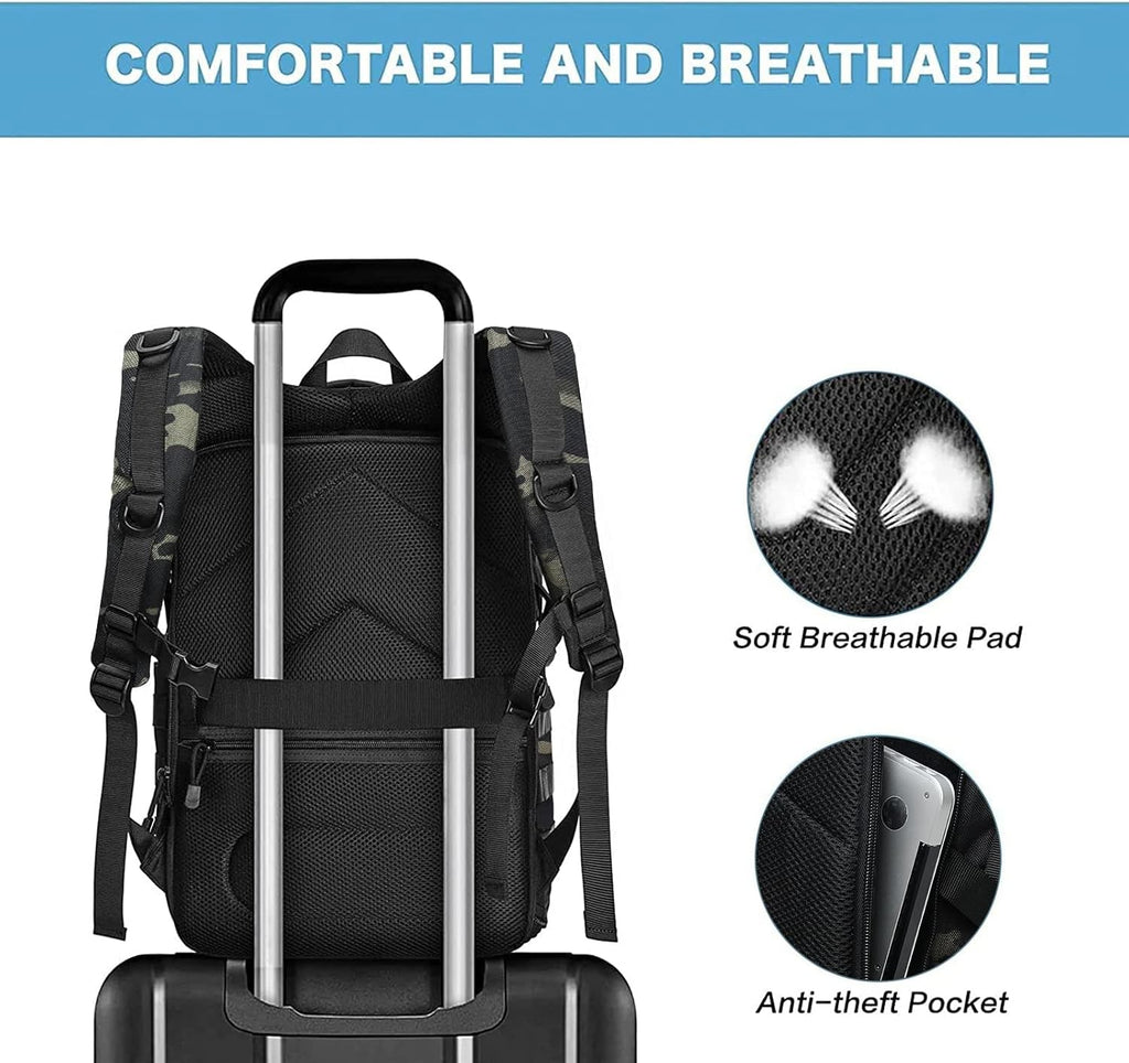 MOSISO Camera Backpack, DSLR/SLR/Mirrorless Photography Tactical Camera Bag