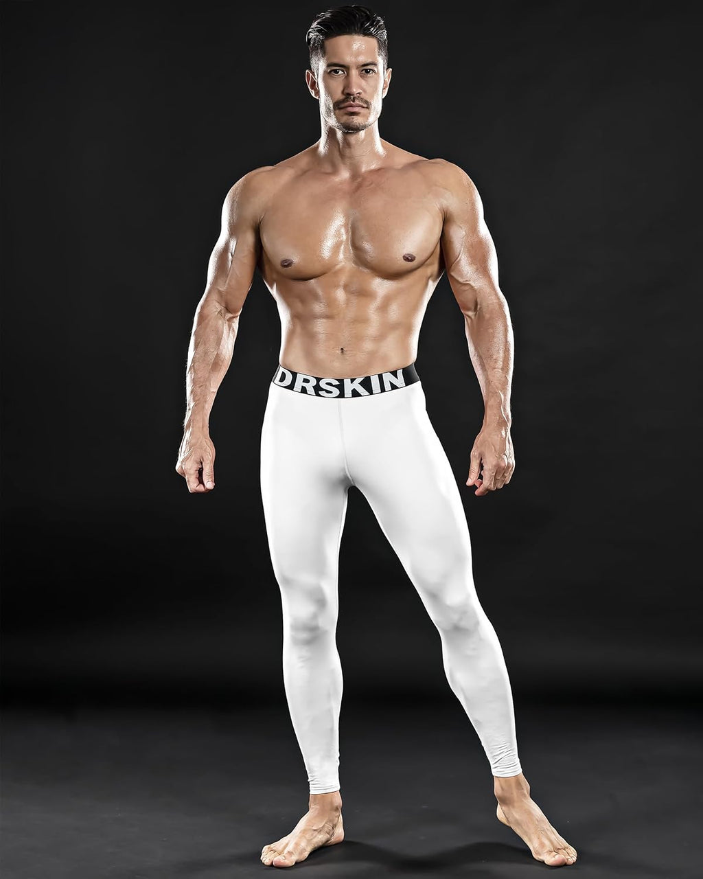 DRSKIN Men’s Compression Pants (5/4/3 Pack) Quick Dry Tights Leggings Sports Baselayer Running Gym Workout