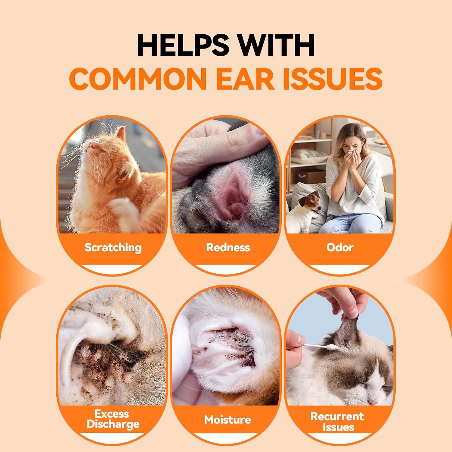 PUAINTA Dog Ear Cleaner Drops for Infection Treatment