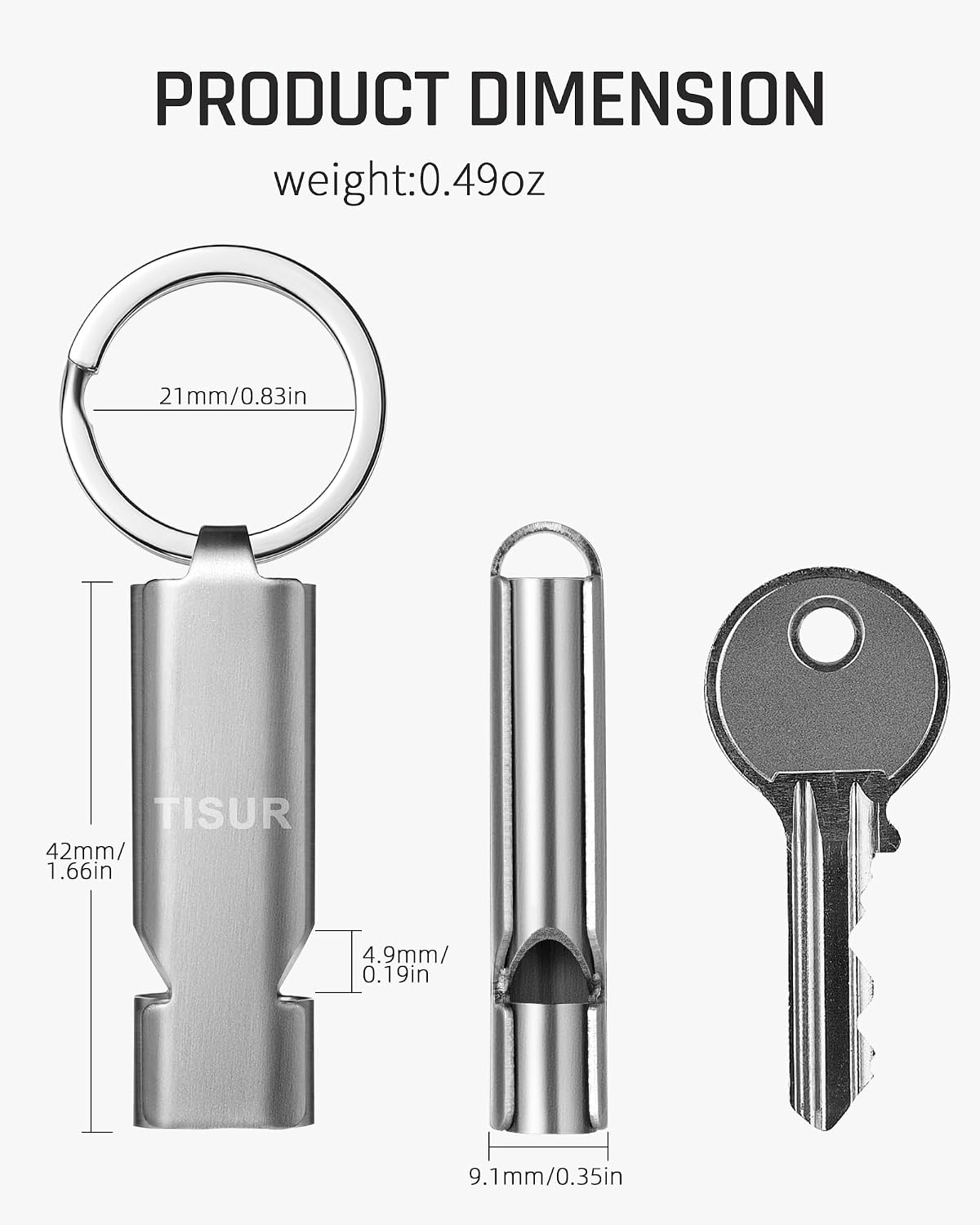 TISUR Loud Emergency Whistles,Whistle Keychain dog whistle