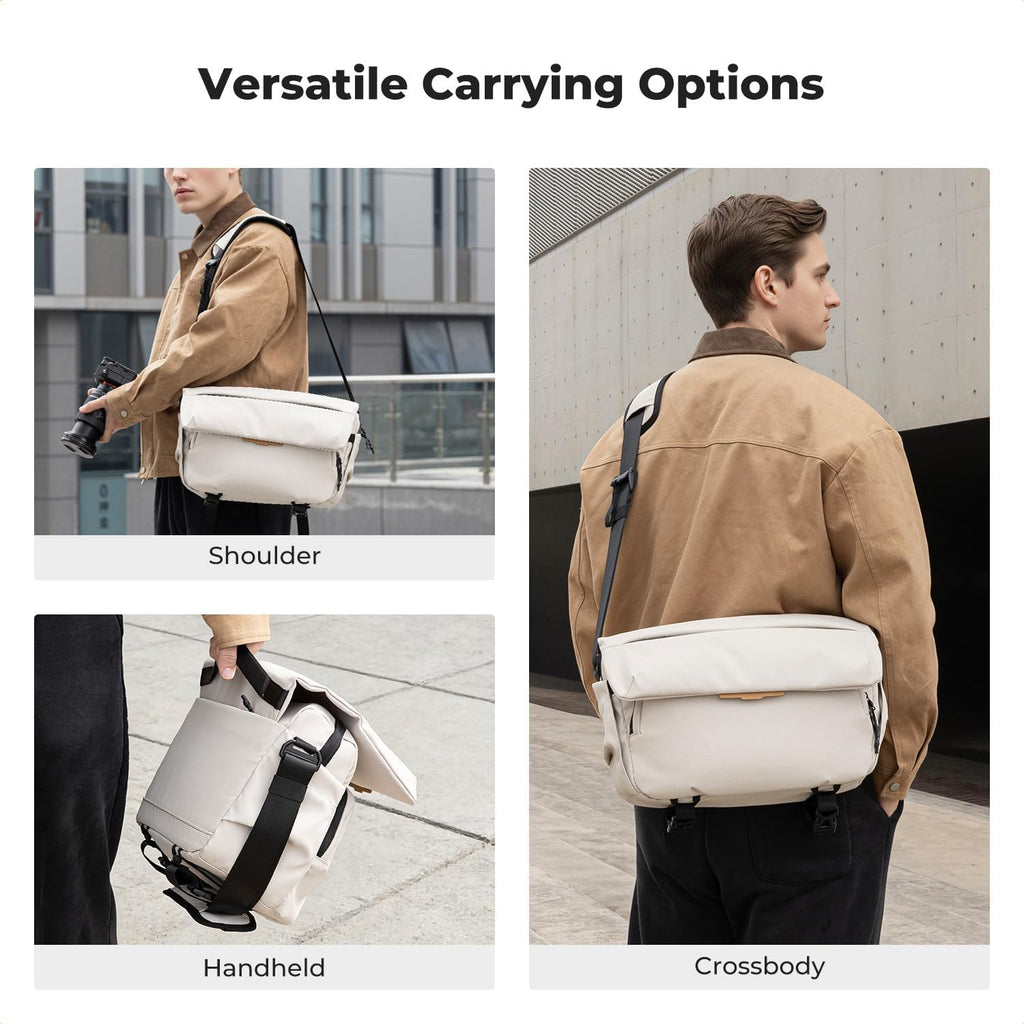 K&F CONCEPT Camera Sling Bag, 15L Crossbody Bag with Laptop Compartment
