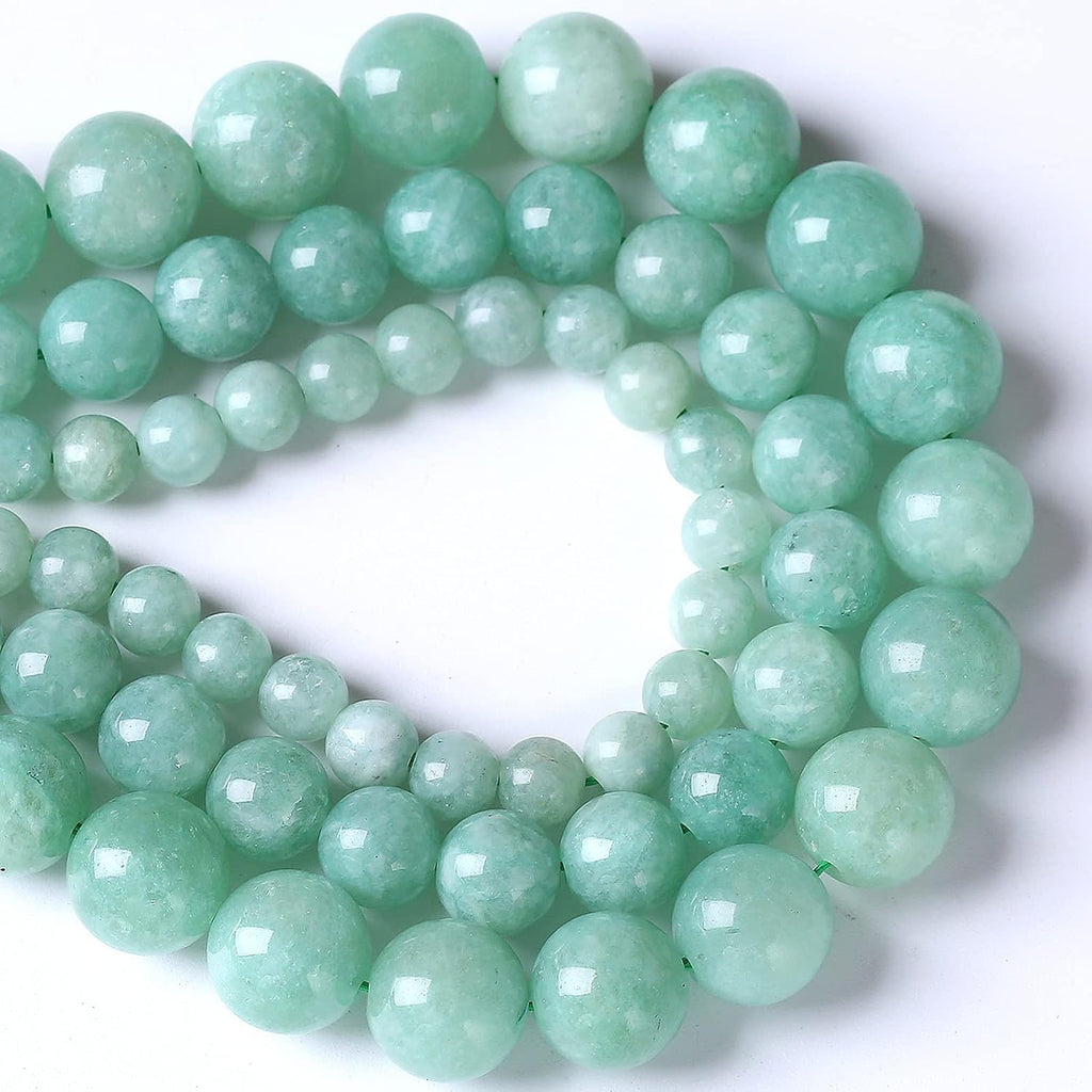10mm 36pcs Natural Stone Burmese Jade Beads for Jewelry Making DIY Bracelet Crystal