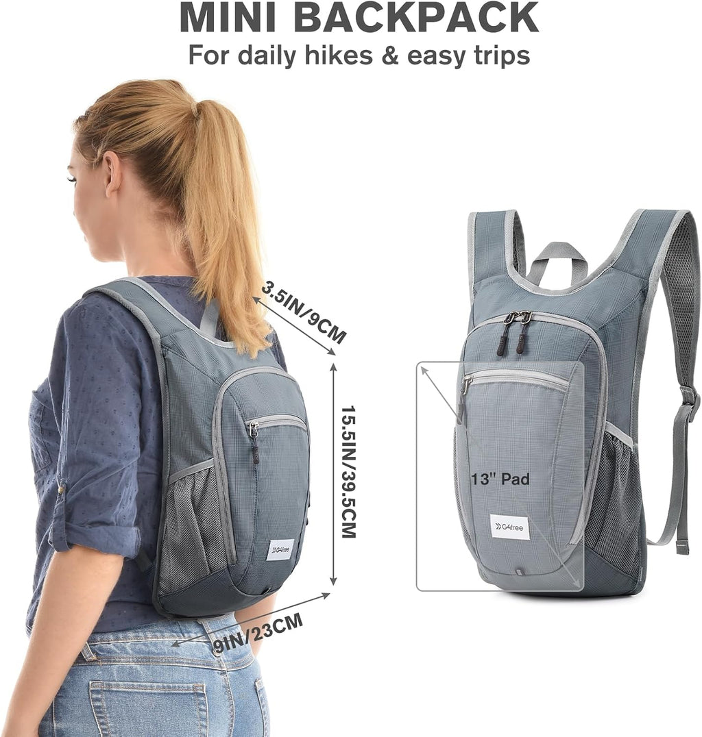G4Free 10L/15L Hiking Backpack Lightweight Packable Hiking Daypack Small Travel Outdoor Foldable Shoulder Bag