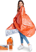 ANLOKE Emergency Blanket Mylar Thermal Blanket(4 Pack) Survival Gear-Orange
