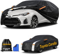 Toyota Corolla Sedan Car Cover 100% Waterproof All Weather, Gift with Towel, 10 Layers Car Cover Custom Fit 2009-2026 Toyota Corolla Sedan, Full Exterior Cover Rain Sun UV Protection with Zipper.