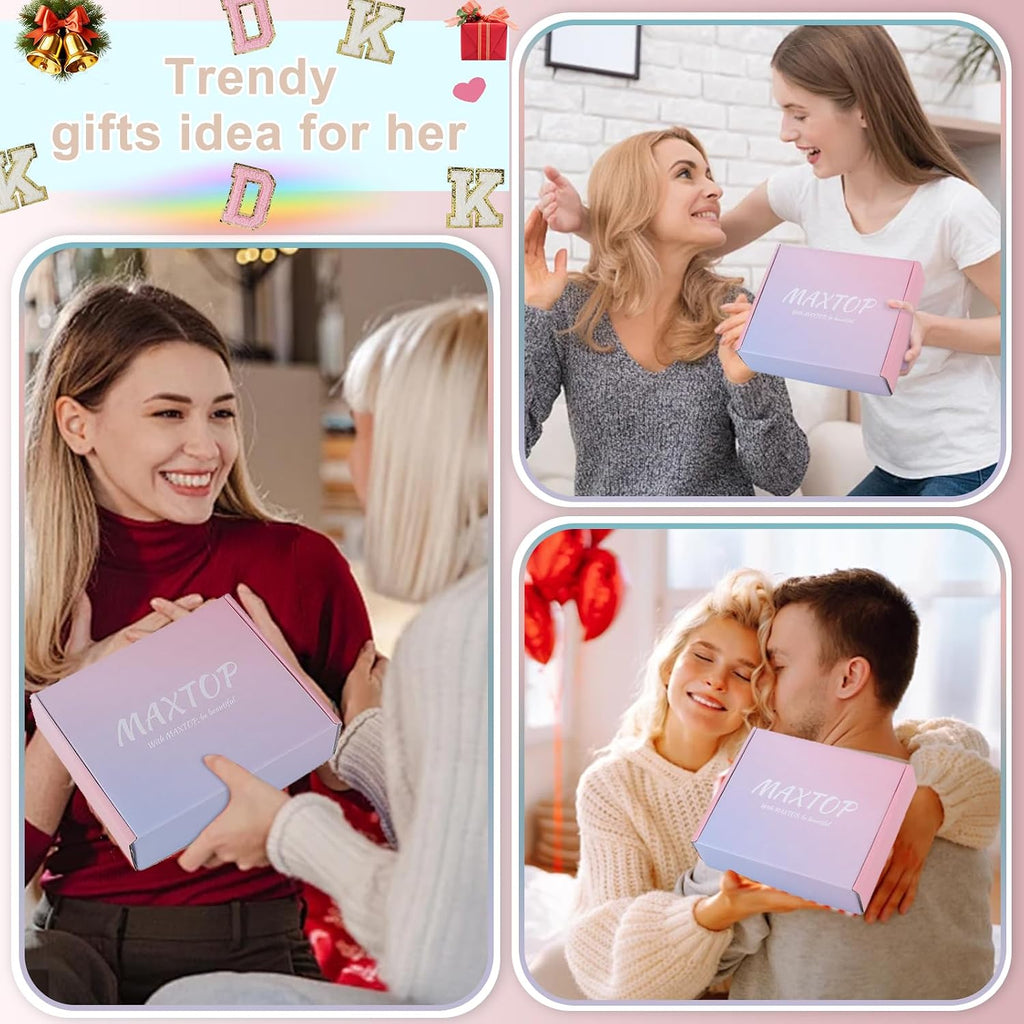 MAXTOP Birthday Gifts for Women Men,Personalized Initial Letter Patch Fanny Pack Crossbody Bag with 3-Zipper Christmas Gift Trendy Stuff for Daughter Sister Her,Beige D