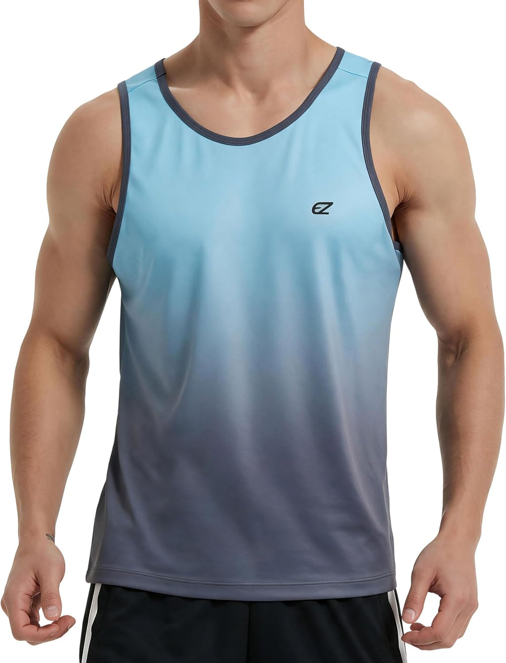 EZRUN Men's Quick Dry Workout Tank Top UPF 50+ Sweat-Wicking Gym Shirt