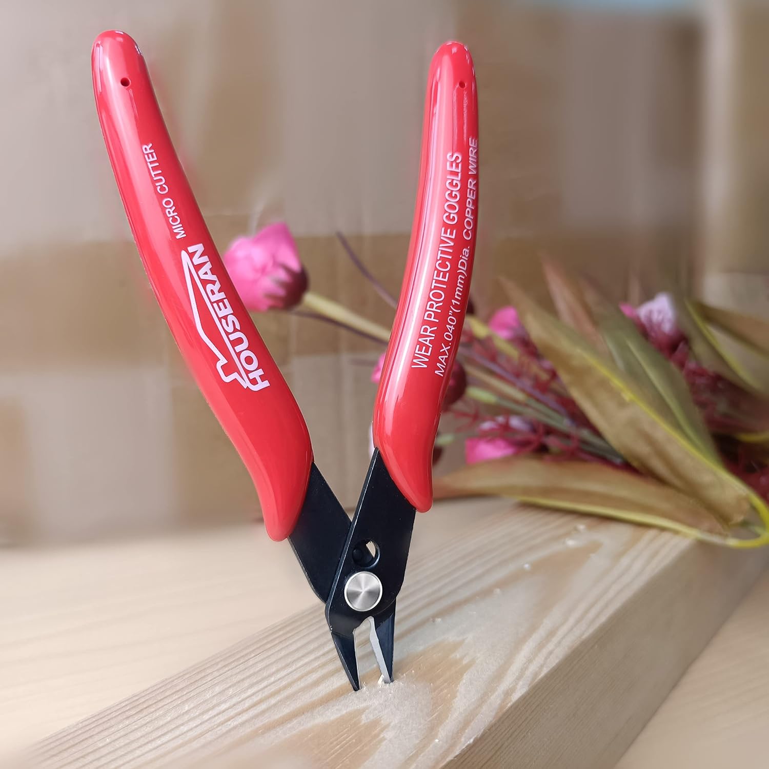 Small Wire Cutters, 10 PACK, 5 Inch, Micro Flush Cutter, Snips