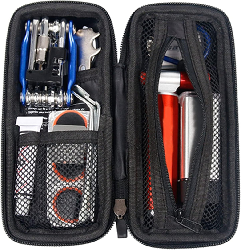 Bicycle Tool Storage Bag, Bike Repair Tool Pod with Sealed Zipper, Bike Tire Repair Kit Bag for Bicycle Water Bottle Cage, Maintenance Kit for Cycling, MTB, Mountain, Road Bicycle