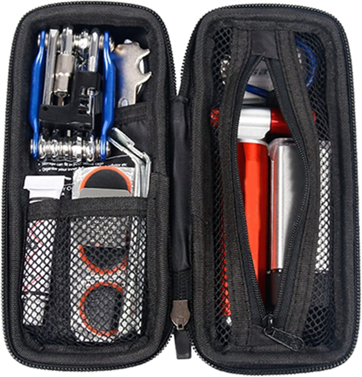 Bicycle Tool Storage Bag, Bike Repair Tool Pod with Sealed Zipper, Bike Tire Repair Kit Bag for Bicycle Water Bottle Cage, Maintenance Kit for Cycling, MTB, Mountain, Road Bicycle