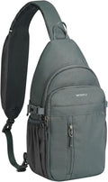 WATERFLY Small Crossbody Sling Bag: RFID Travel Hiking Daypack Man Woman