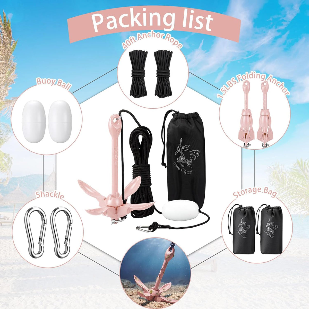 Lounsweer 1.5/3.5 Kit for Kayak Paddle Board
