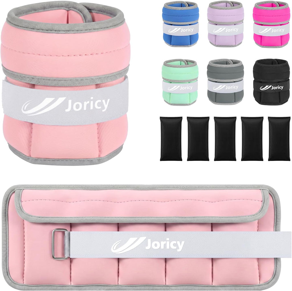Adjustable Ankle Weights for Women Men A Pair of 1-3/4/5/6/8/10/20LBS