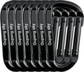 7PCS Large Carabiner Clip, 3" Steel Heavy Duty Carabiners 11KN/2475lbs