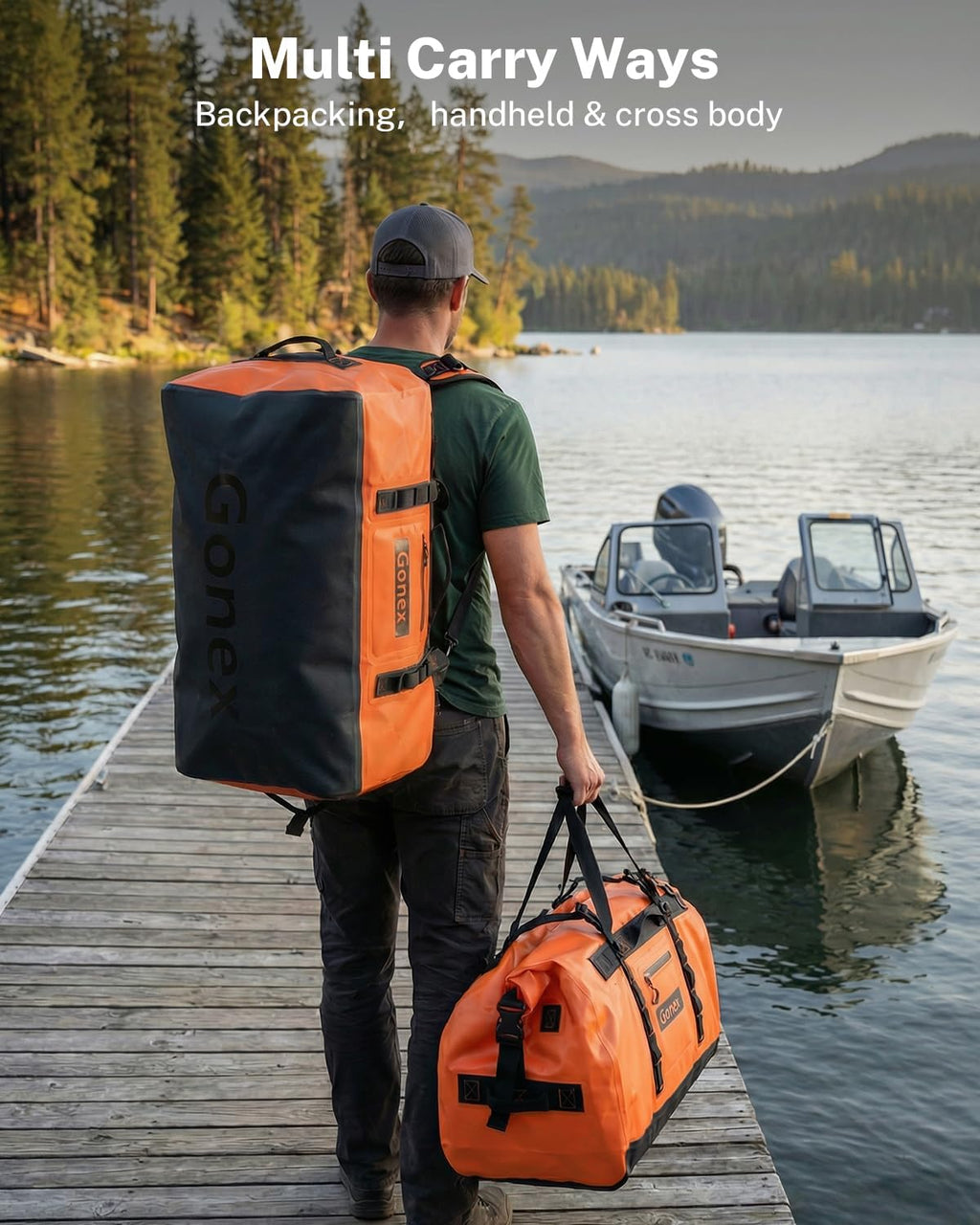 Gonex Waterproof Duffel Bag, 150L Heavy Duty Dry Bag, Reinforced Bottom