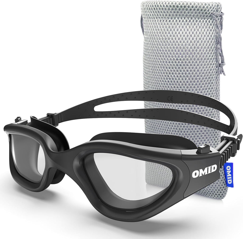 OMID Swim Goggles, P2 Lite Comfortable Anti-Fog Swimming Goggles for Men Women Adults Youth