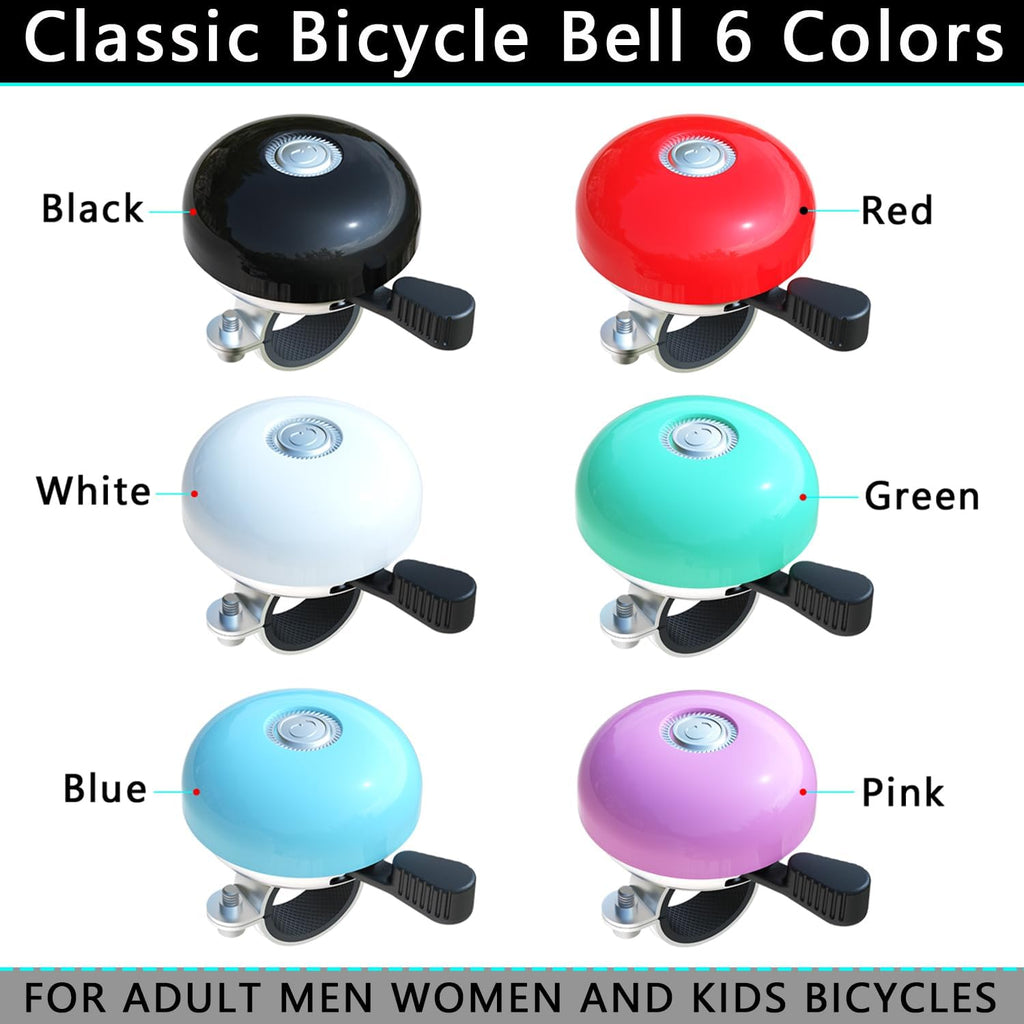 Greallthy Bike Bell Classic Bike Bells for Adults Youth, Bicycle Bell for Handlebars Adult, Loud Sound Beach Cruiser Mountain Bike Bell Accessories.