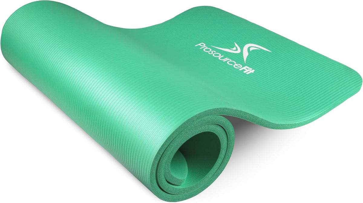 ProsourceFit Extra Thick Yoga and Pilates Mat, 71-inch Long High Density Exercise Mat with Comfort Foam and Carrying Strap