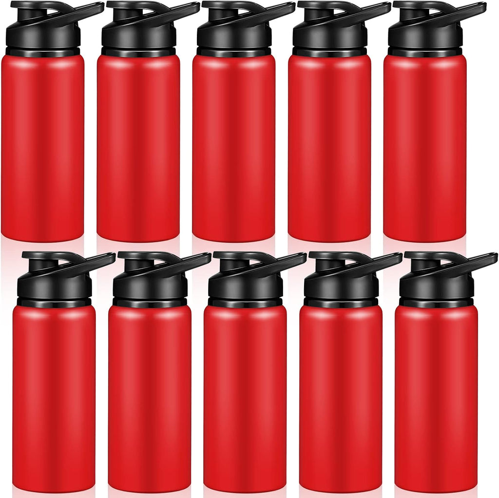 CHENGU Water Bottle Bulk 20 oz Aluminum Reusable Bottles Lightweight Snap Lid Water Cups Easy Carry Leak Proof Travel Tumbler for Gym Sports Camping Hiking Fishing