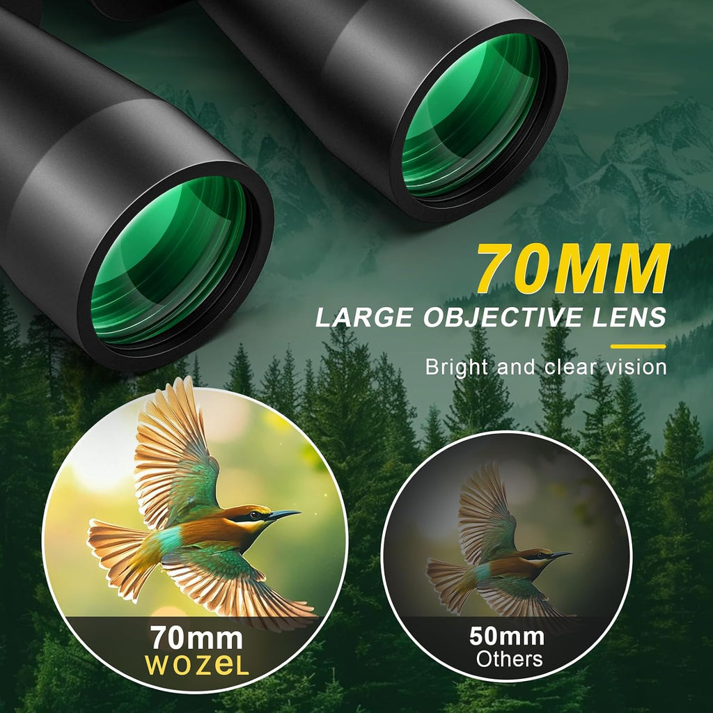 20x70 Binoculars for Adults High Powered Bird Watching Hunting Travel
