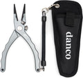 Gambler danco Aluminum Fishing Pliers and Fillet Knife Set, 7.5 Inch Pliers with Tungsten Carbide Cutters, 7 Inch Knife
