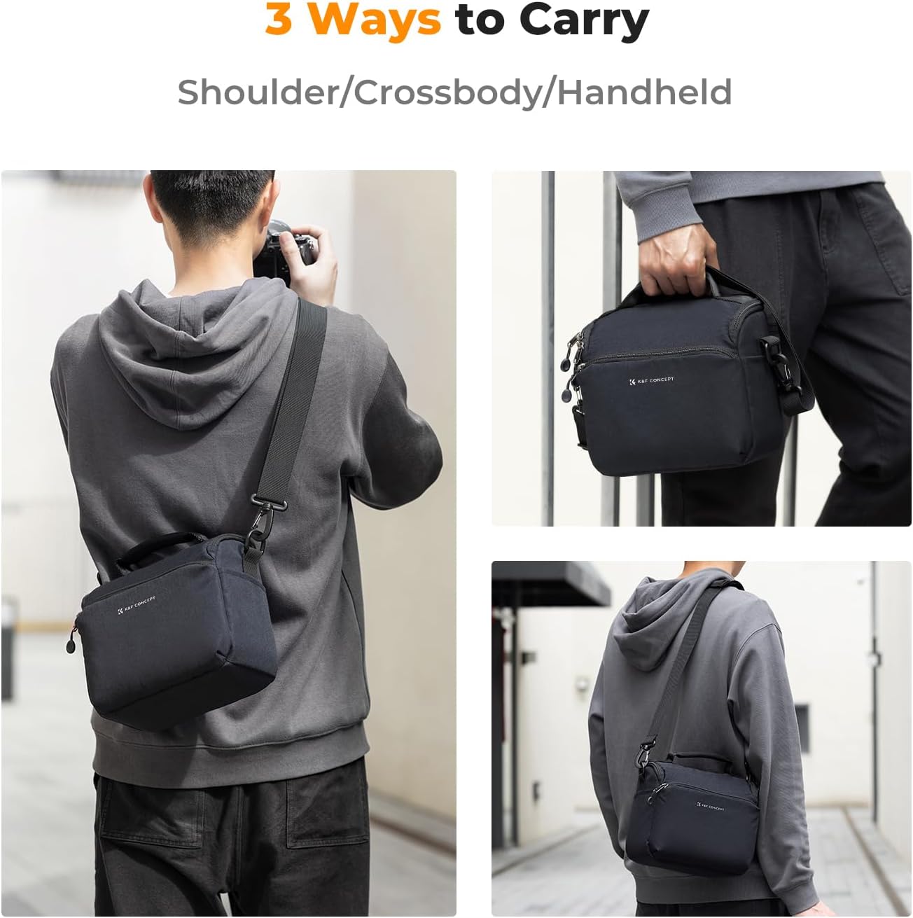 K&F CONCEPT Camera Sling Bag Small Crossbody Case