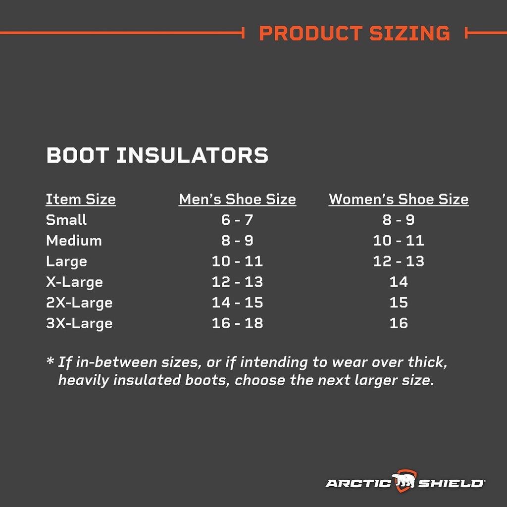 ArcticShield Over The Boot Insulators for Hunting, Fishing & Outdoors