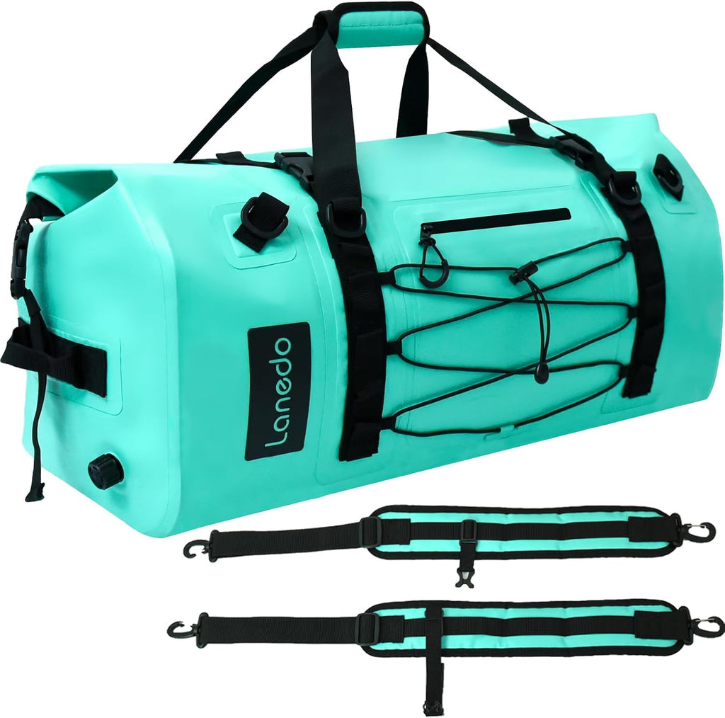 80L Dry Bag Large Waterproof Bag Roll-Top Heavy Duty Fishing Duffel Bag with Durable Straps & Handles for Kayaking Paddle boarding Boating Rafting Fishing