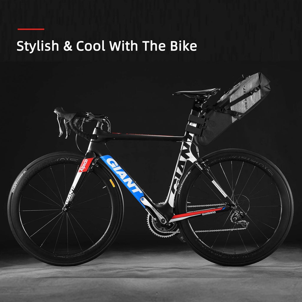 ROCKBROS Bike Saddle Bag Waterproof Bikepacking Bag 10L Bicycle Seat Bag