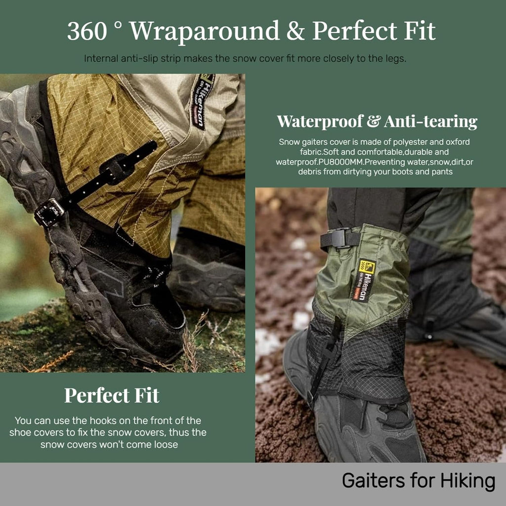 Gaiter Breathable Sand-Waterproof Snow Boots Gaiters for Hiking