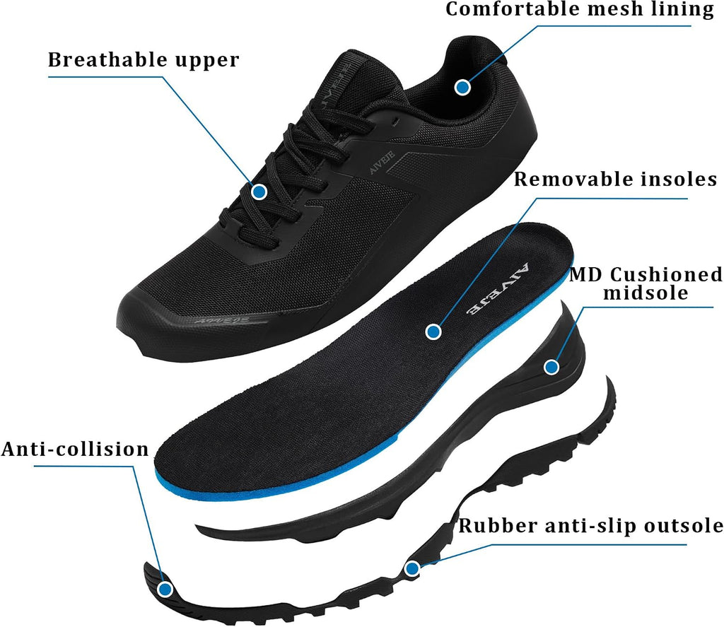 Men's Waterproof Hiking Shoes Lightweight Non-Slip Outdoor Breathable Hike Trekking Shoe