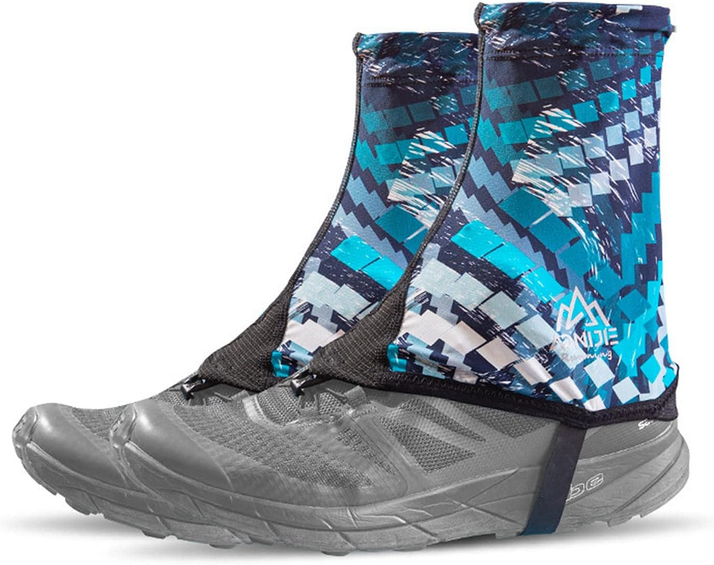 AONIJIE Low Trail Gaiters Ankle Protective Reflective Shoe Covers Sun Shielding Breathable Sand Prevention for Triathlon Hiking Climbing