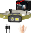 Mossy Oak 600 Lumens Headlamp, Dual Power with Motion Sensor and Magnet