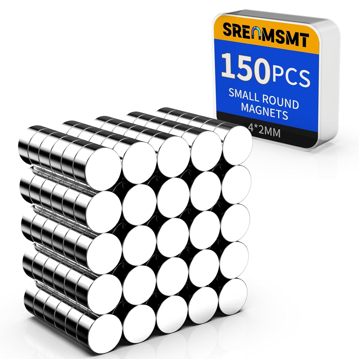 Small Magnets, 7 Sizes Neodymium Magnets for Crafts, 290 Pack