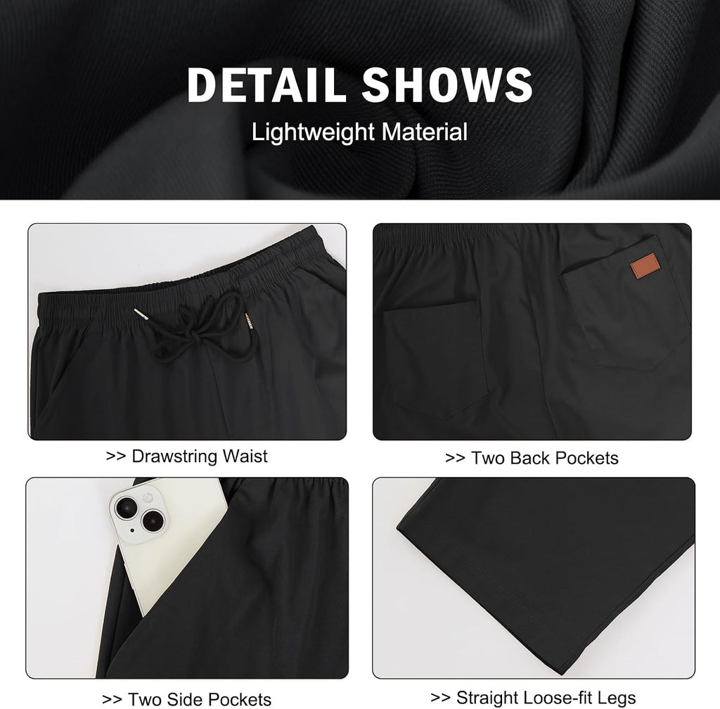 Rela Bota Mens Casual Jogger Pants Cargo Pants Drawstring Sweatpants